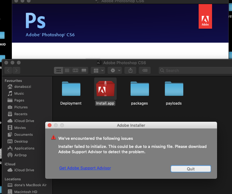 Installer Faile To Initialize That May Be Due To A... - Adobe Support ...