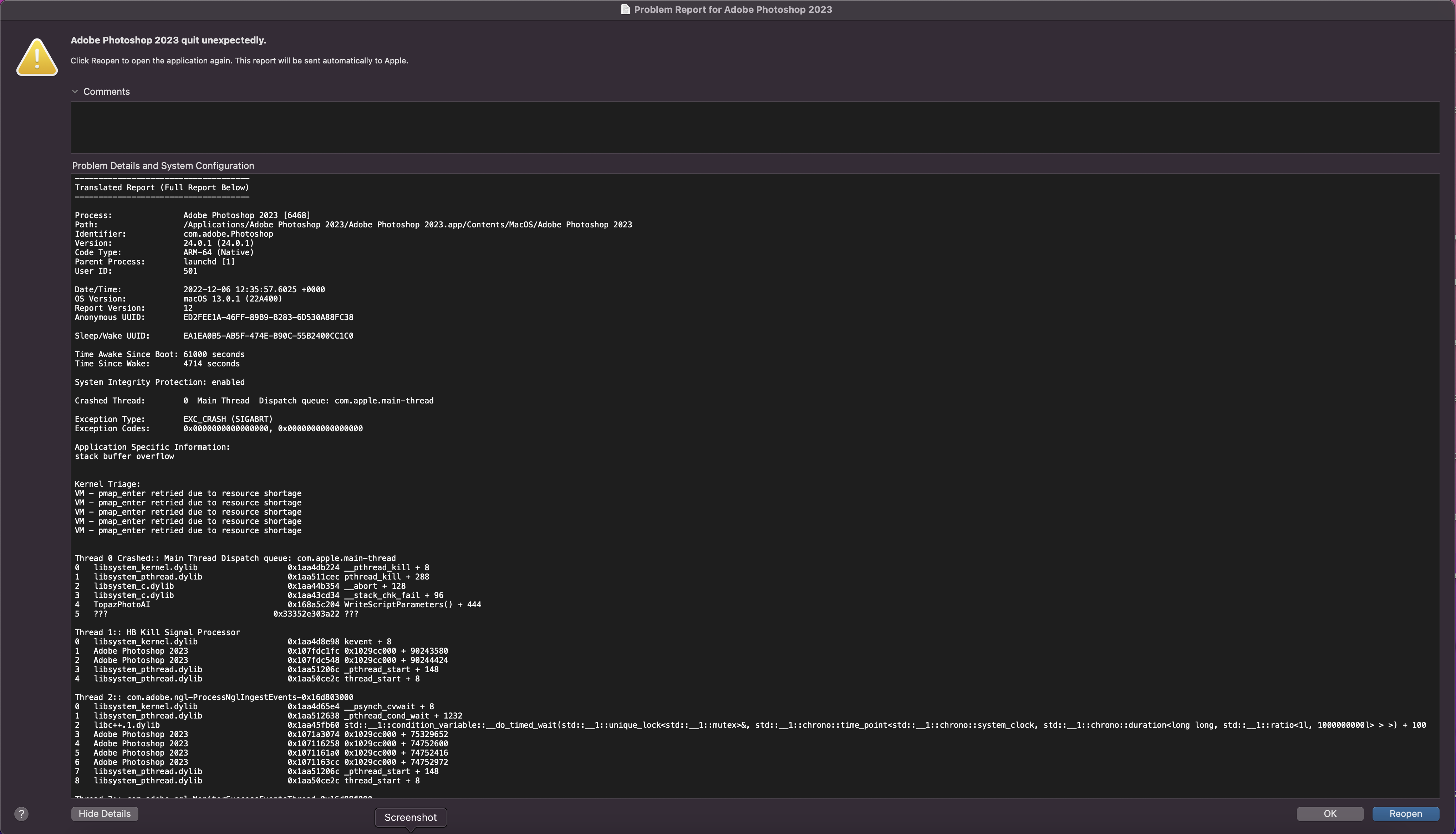 P: Frequent crashes with Topaz AI in PS 24.0.1 - Adobe Community - 13395454