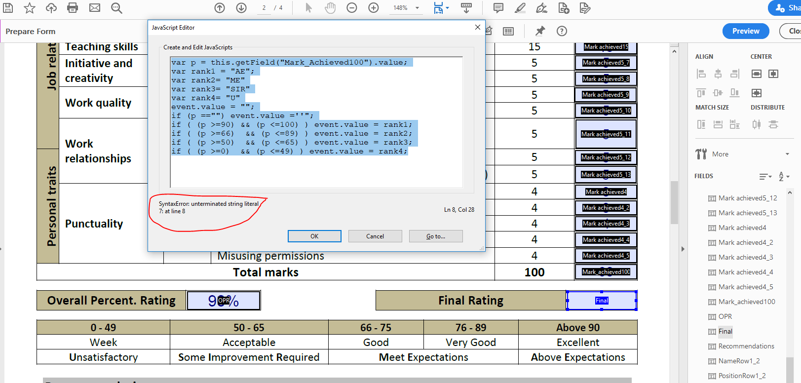 Solved: How To Do An If Statement On A PDF Form (Acrobat P... - Adobe ...