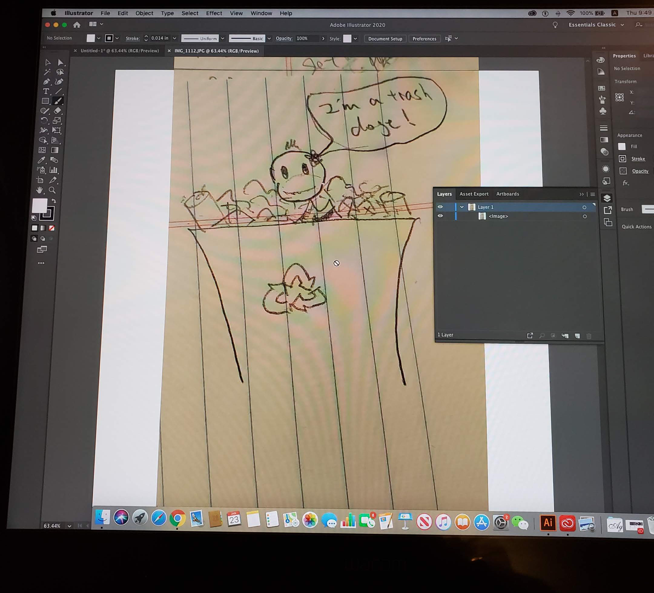 Solved: Can't draw on top of a photo in Illustrator 2020 - Adobe ...