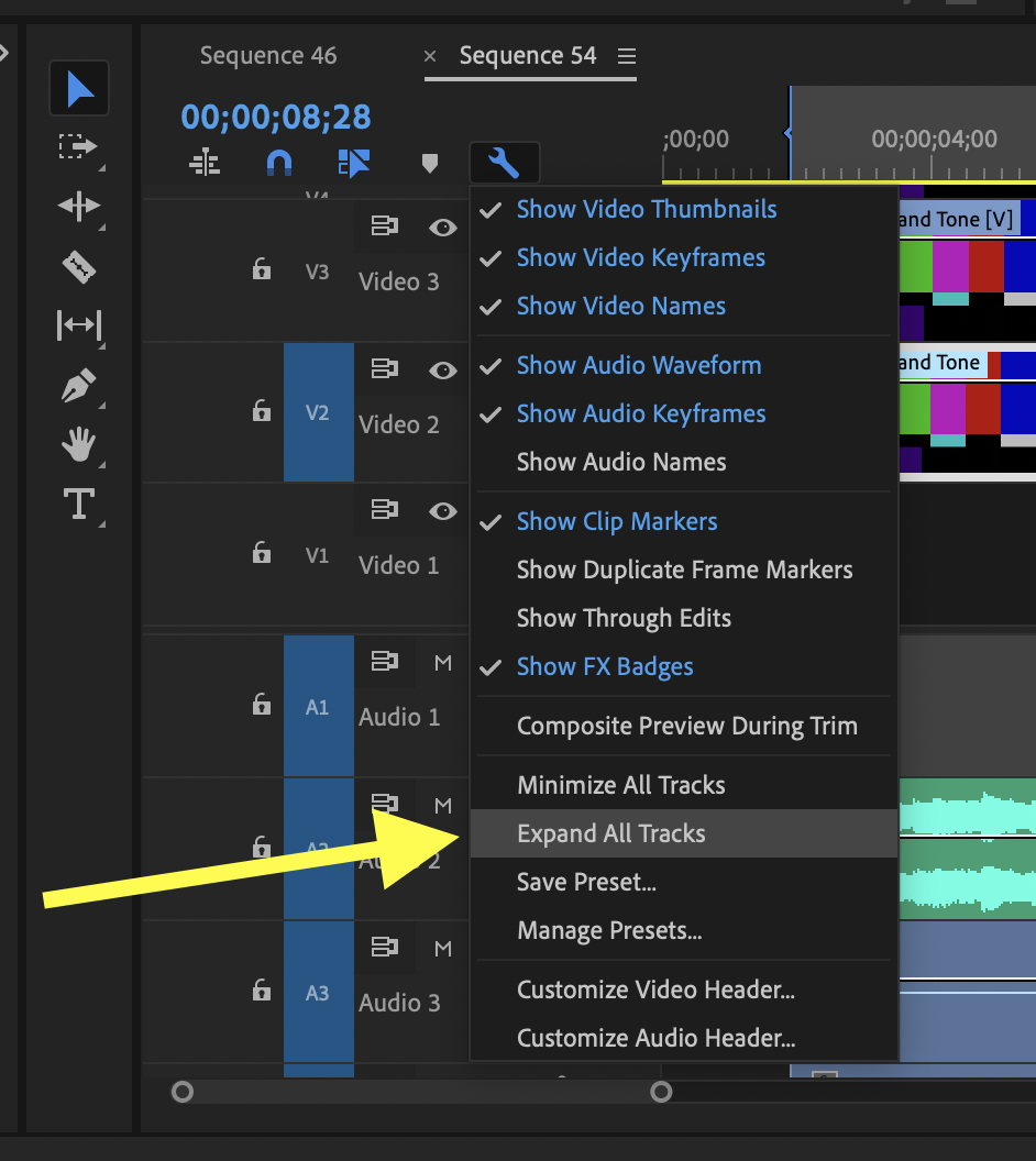 Rename video tracks is grayed out. Adobe Community 10875666