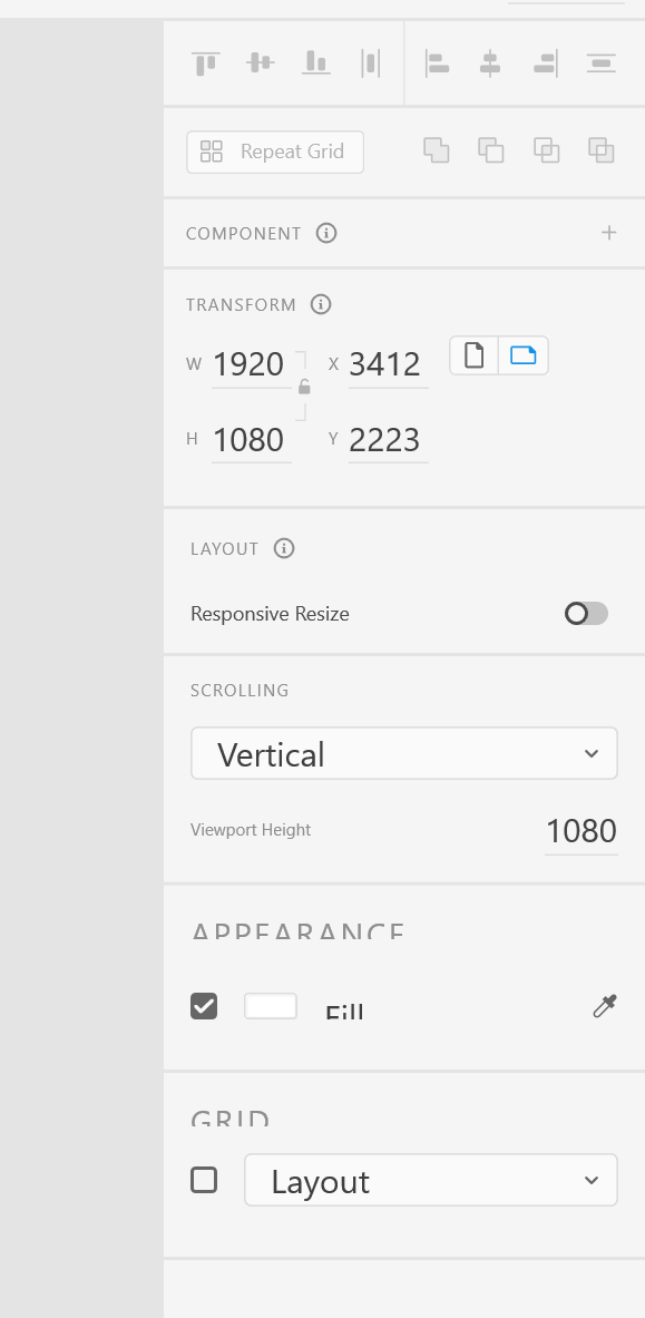Sidebar/toolbar (with Appearance and Grid) not exp... Adobe Community