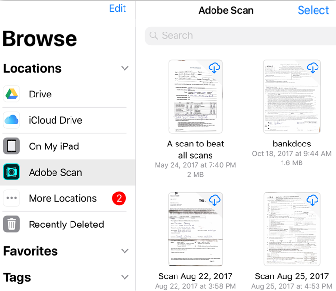 iNotes - Not showing the scanned file in … - Apple Community