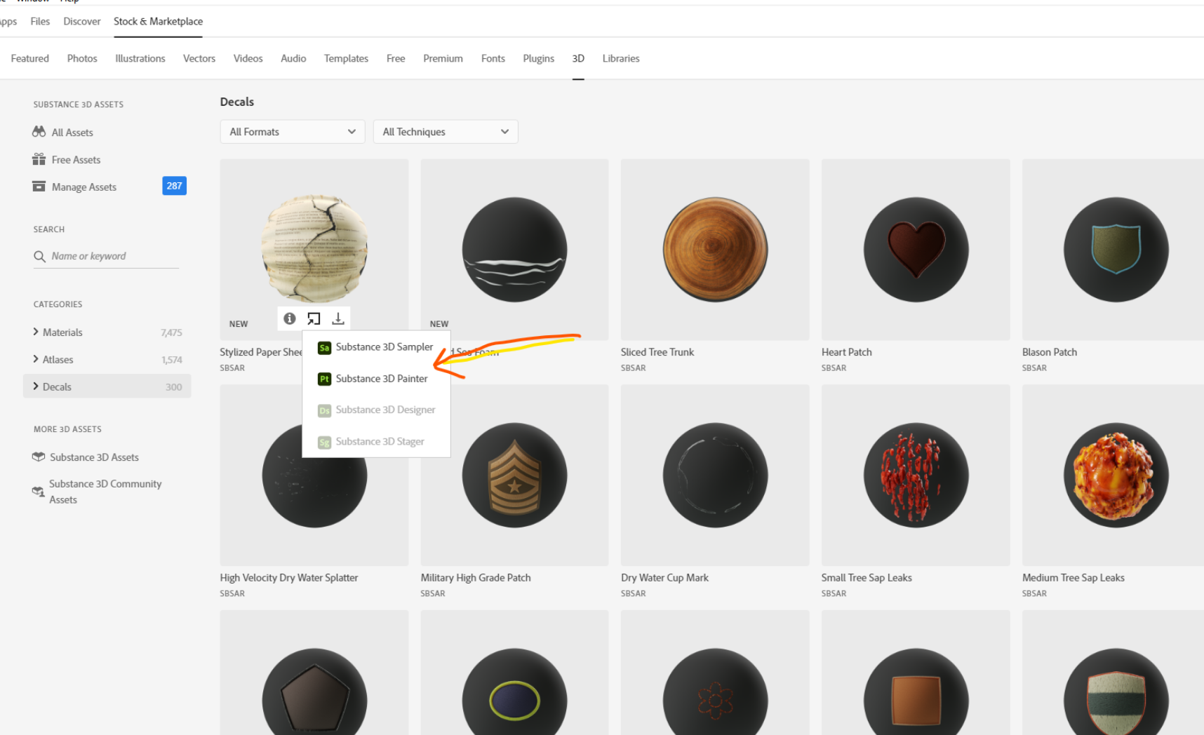 Substance 3D Assets Library Missing From Creative Adobe Community   492821i8D7043D431D18409