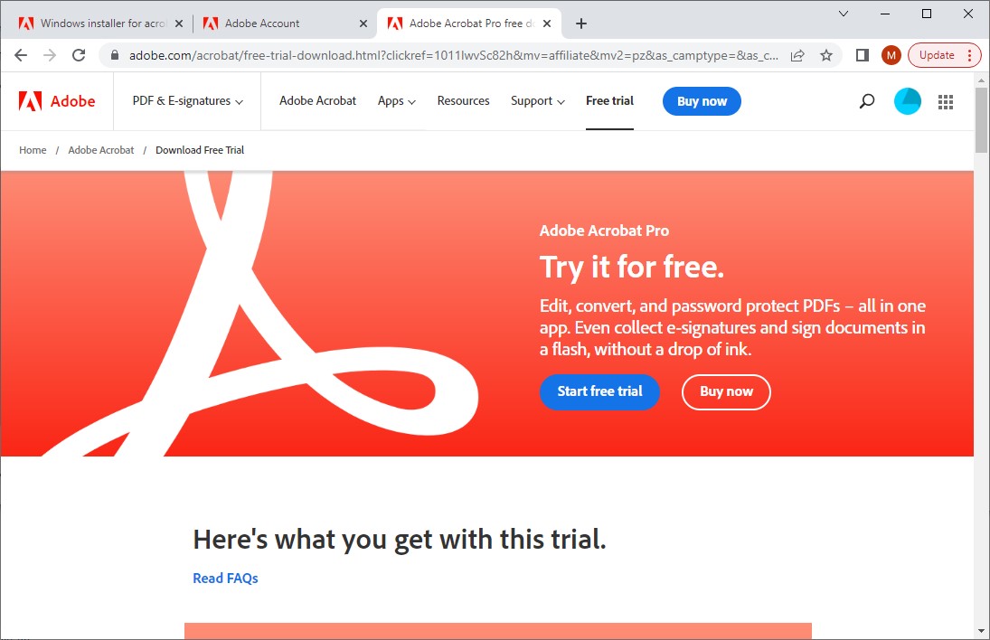 download acrobat dc2015 12.0 win from adobe license site