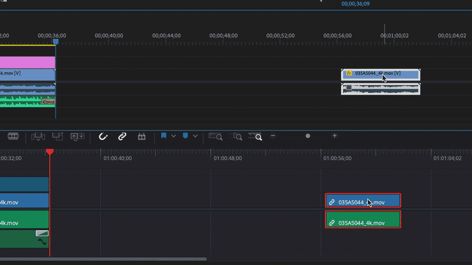 Click and drag Clip Boundaries in the Timeline