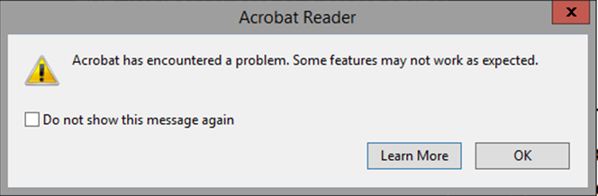 How To Disable Adobe Error Message Popup In The Re... - Adobe Community ...