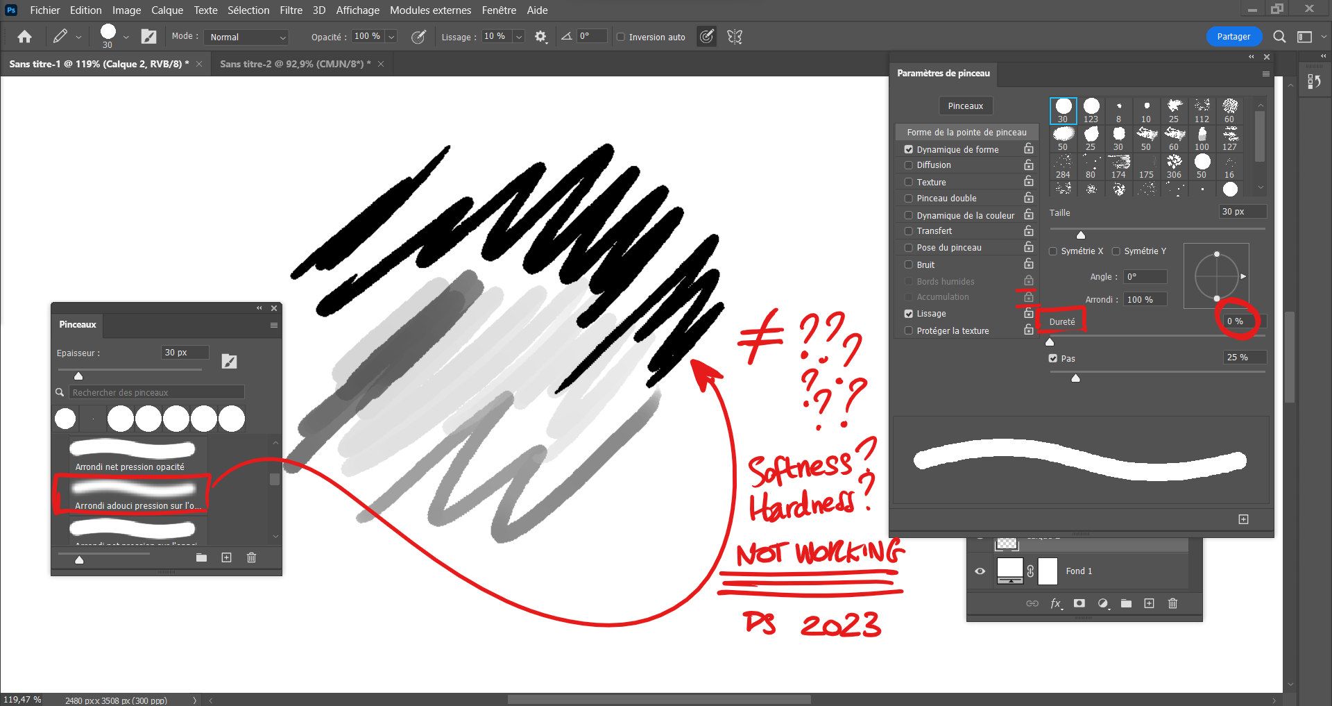 BRUSHES HARDNESS NOT WORKING Adobe Community 13591006