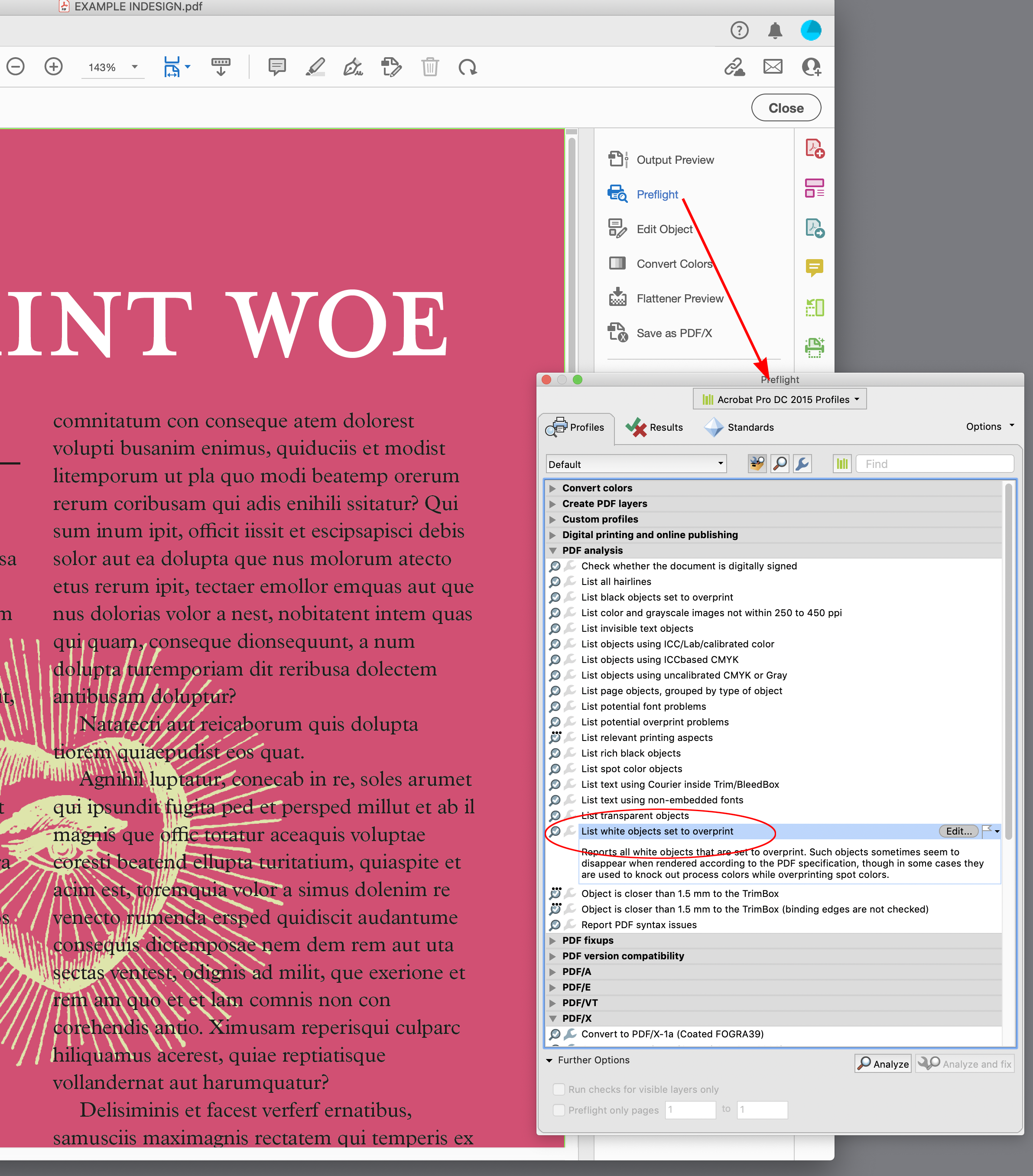 Solved Overprint black text turning to knockout during PD... Adobe