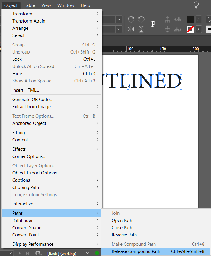 How can I select just ONE letter in outlined text? - Adobe Community ...