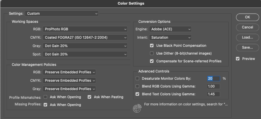 Color Settings