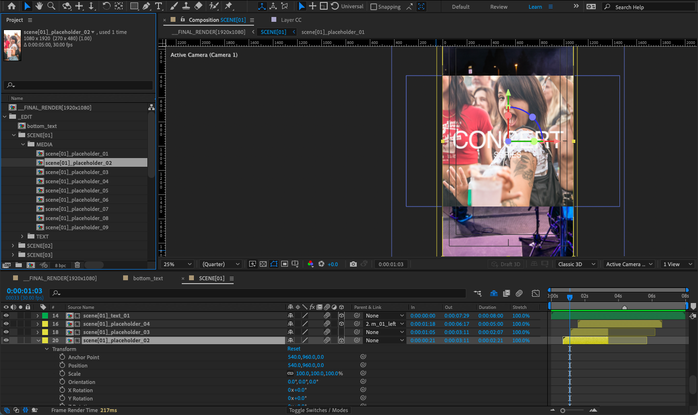 Change After Effects scene template to portrait Adobe Community