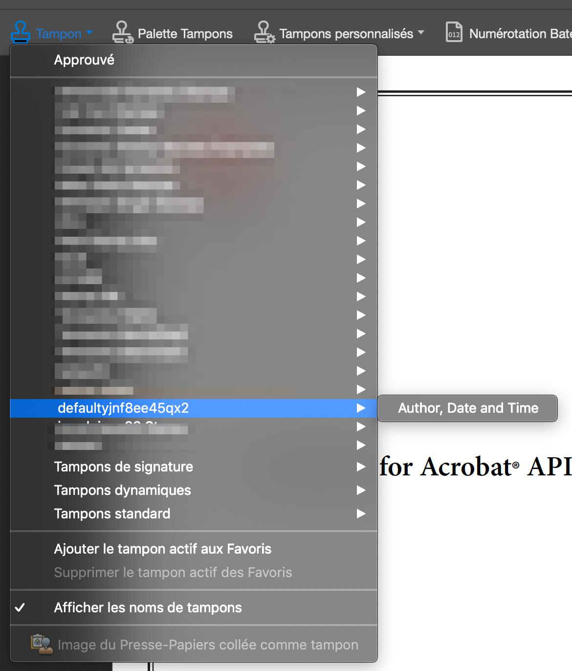 Solved Dynamic stamp with author of pdf and date and time Adobe