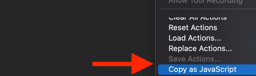 copy as javascript - Adobe Product Community - 13645011