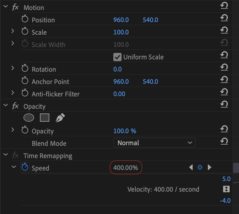 Enter Exact Value In Time Remapping In Effects Pan... - Adobe Community ...