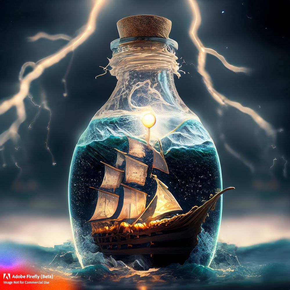 Firefly_A+ship in thunder & lightning with high tides and full moon inside a bottle_photo,chaotic,kitschy,nostalgic,beautiful,divine,bokeh,bioluminescent_35272.jpg