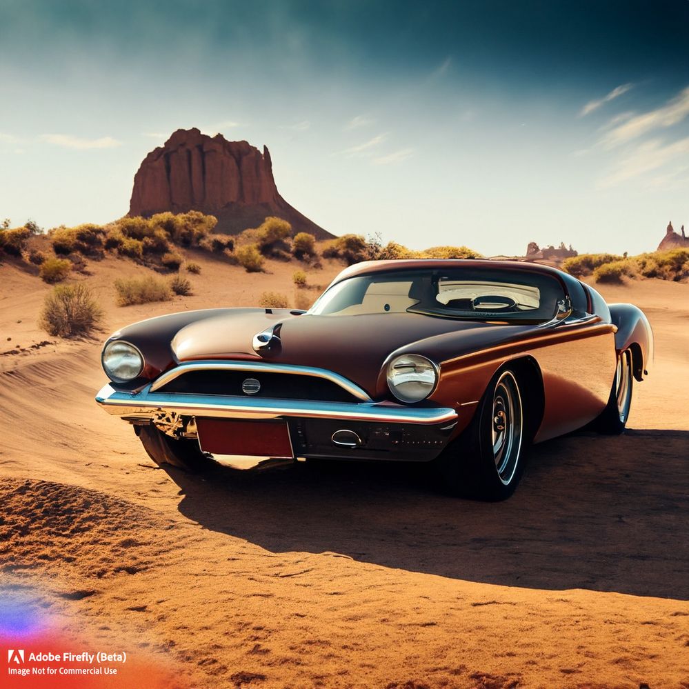 Firefly_Vintage+1970 sports Car, desert scenery_photo_36340.jpg
