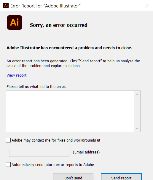 Error Report for “Adobe Illustrator” 2023-03-20 오후 3_03_01.png