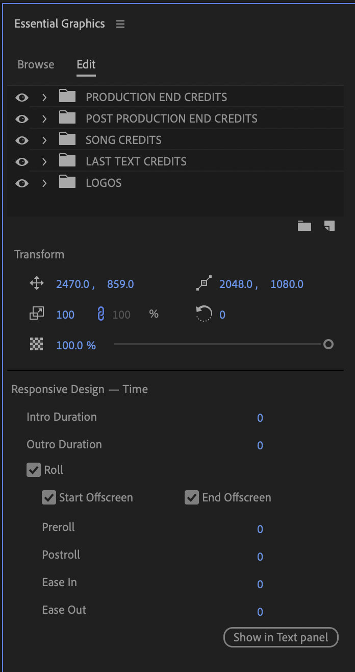 Solved Premiere Pro, Roll credits flickering/jerky Adobe Community