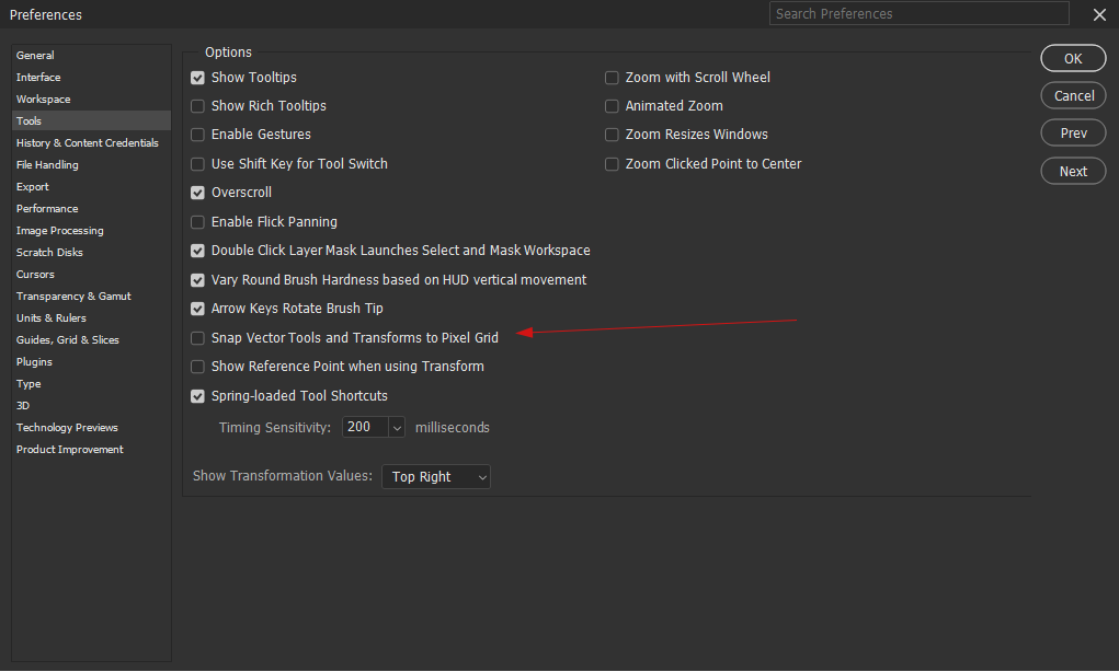 Cannot completely disable snapping. Free Transform... Adobe Community