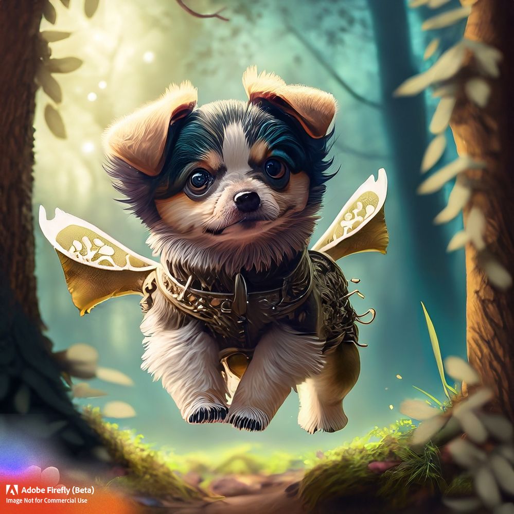 Firefly_cute+flying puppy in a magical forest_art,steampunk,science_fiction_97709.jpg