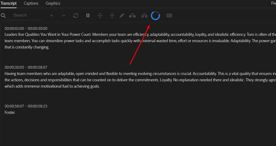 Captions not working - Adobe Community - 13816058