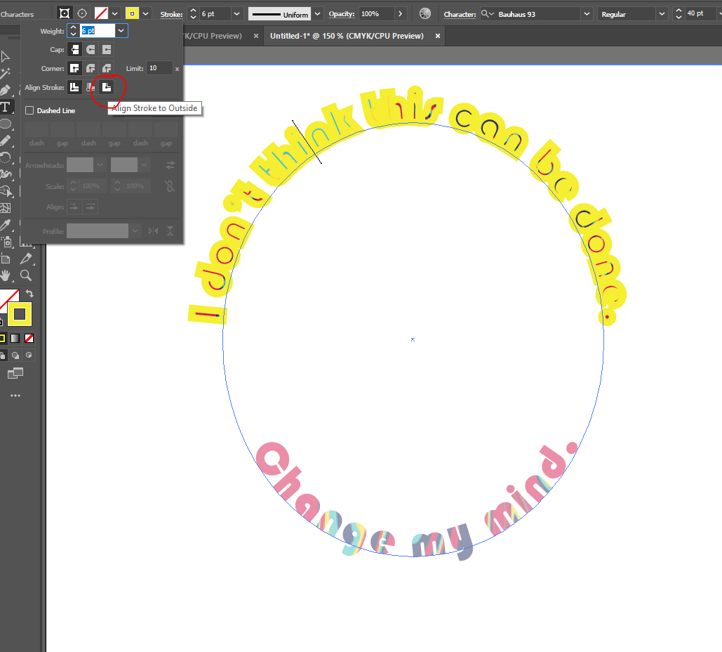 Solved: Align Stroke To Outside On Special Text. - Adobe Community ...