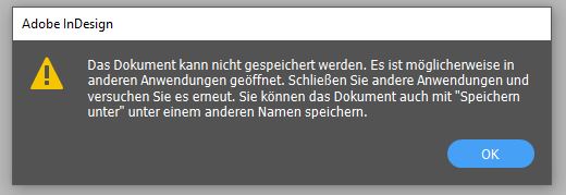 Indesign Dokumente öffnen nur noch schreibgeschüt... - Adobe Community ...