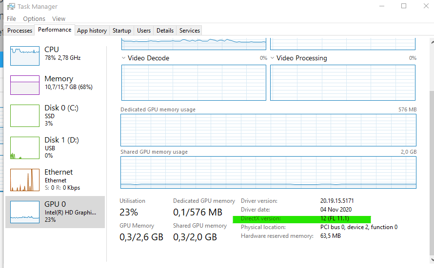 Solved: DirectX 11 and DirectX 12 ? - Adobe Community - 13896783