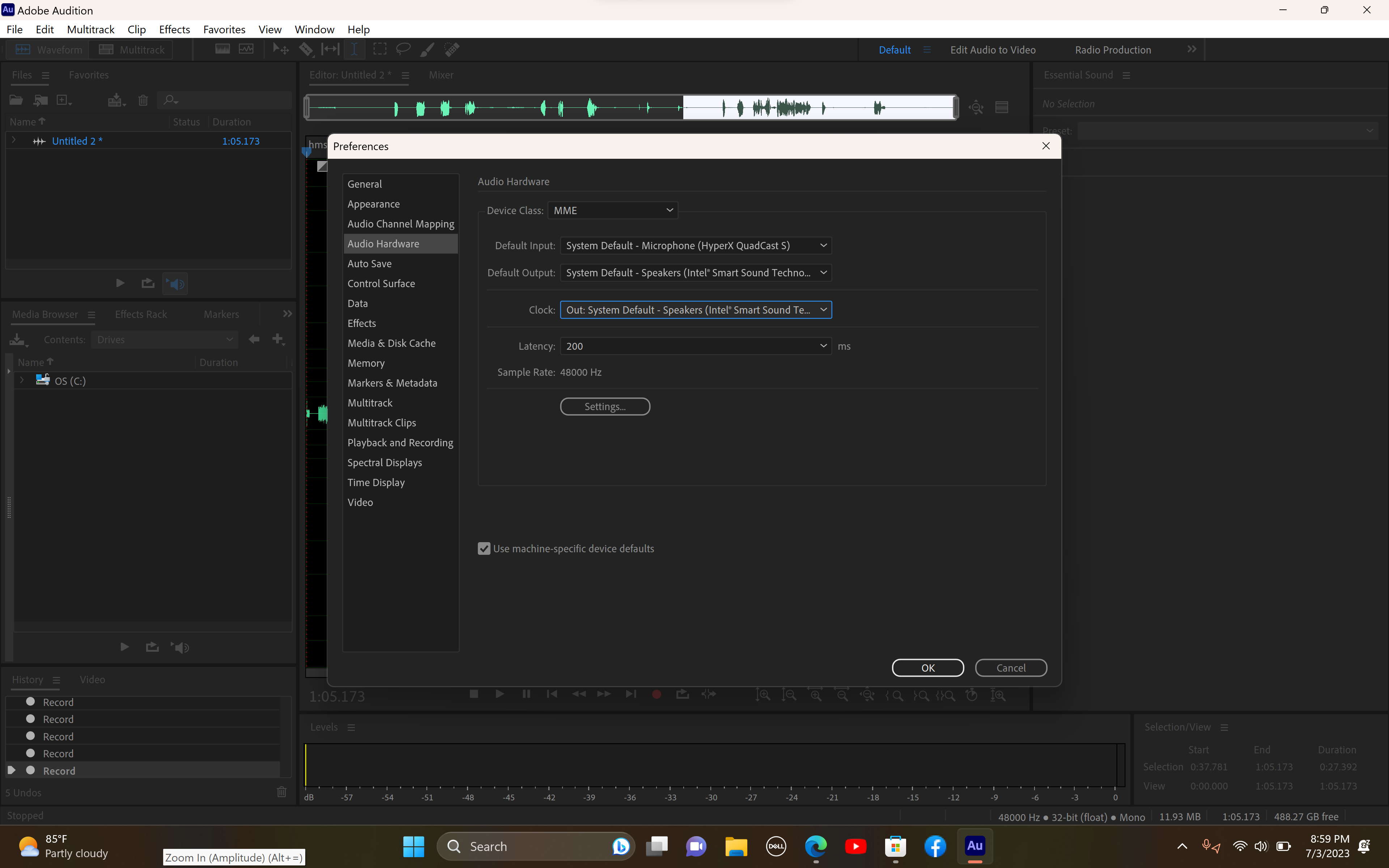 Sample Rate Is Not Letting My Adobe Audition To Wo... Adobe Community