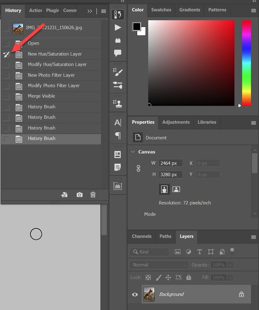 History Brush not working Adobe Community 13930110