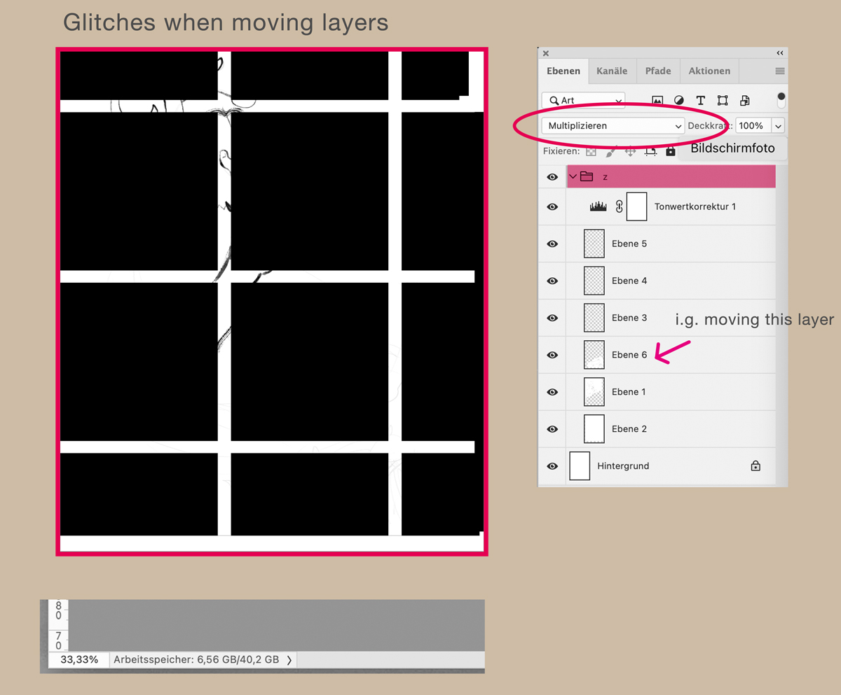 Artifacts when drawing in folders under layers wit... - Adobe Community ...