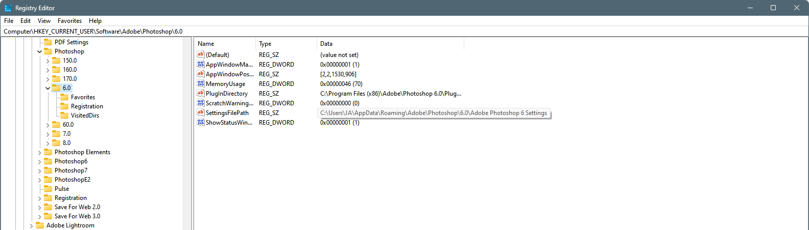 Photoshop 6.0.01 not working after Windows 10 upda... - Adobe