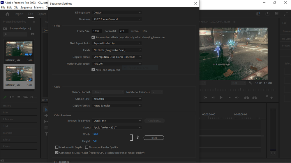 sequence settings error.PNG