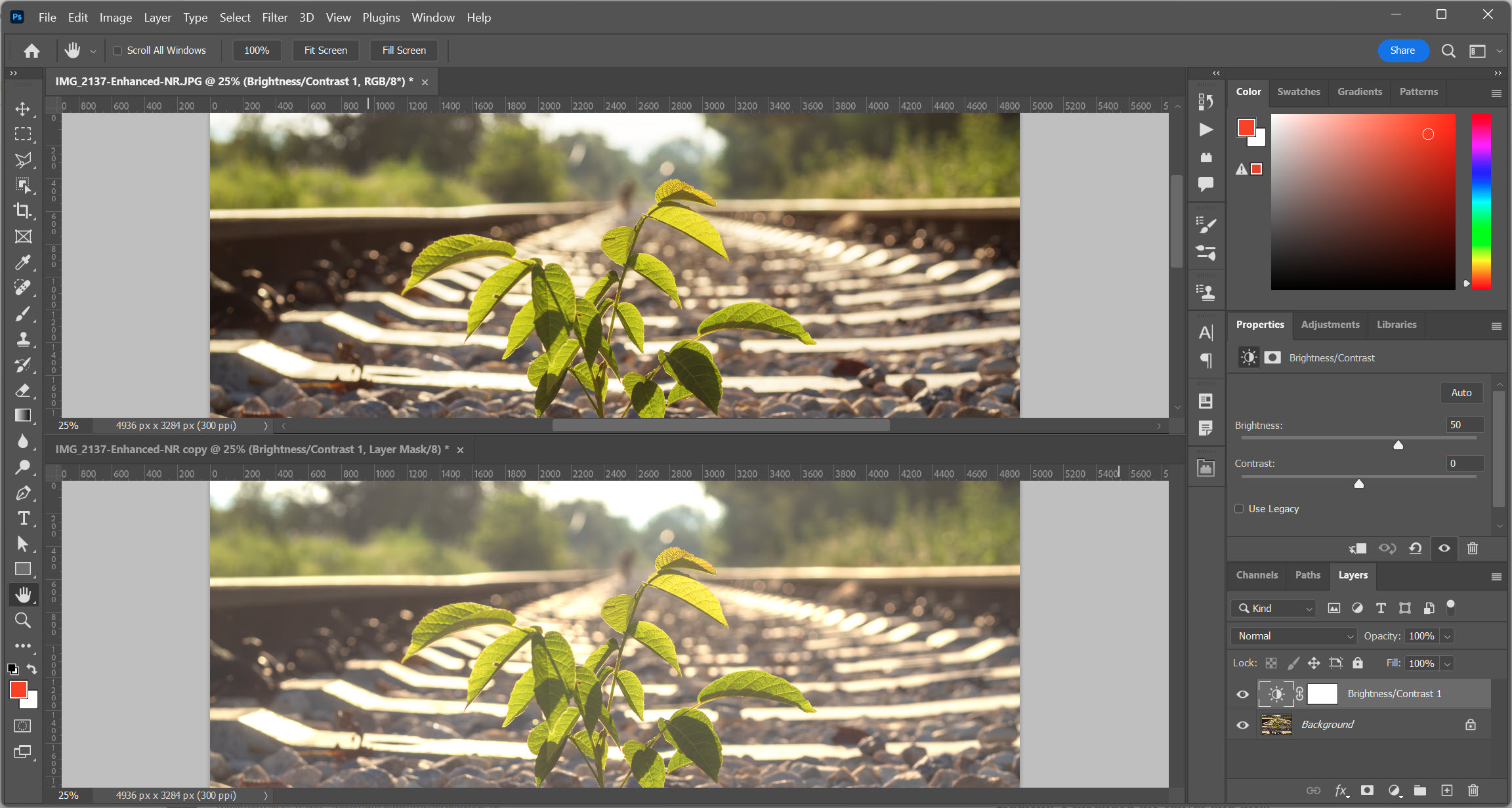 Why in Adjustment Layer Brightness/Contrast in PS ... - Adobe Community ...