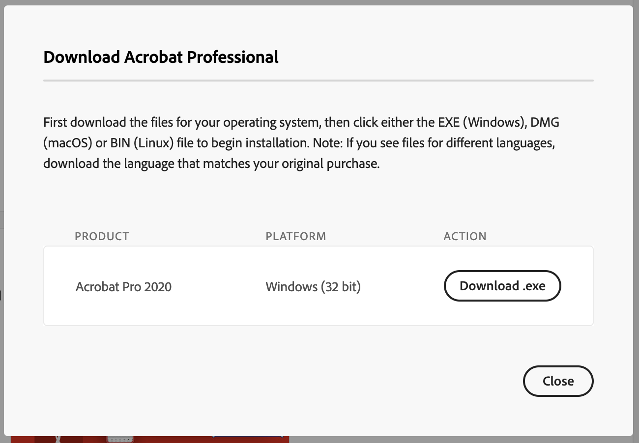 Transfering Acrobat Pro License to another OS Adobe Community 13953761