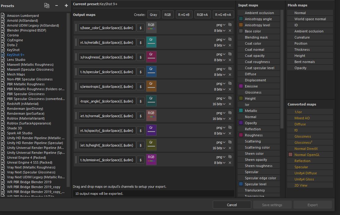 Substance keyshot 9+ output template not generatin... - Adobe Community ...