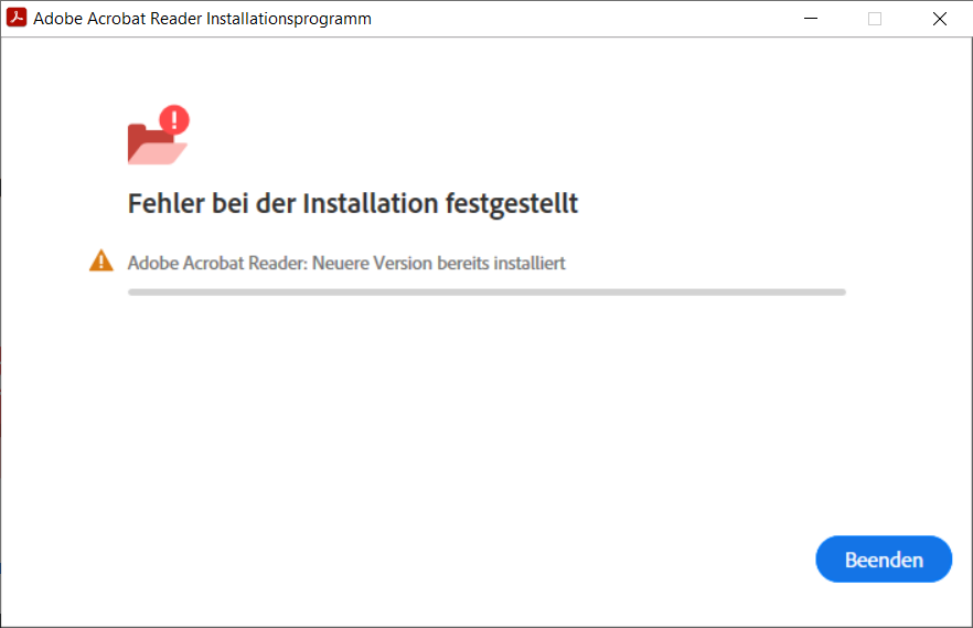 Acrobat Reader kann nicht installiert werden - Adobe Community - 14009736