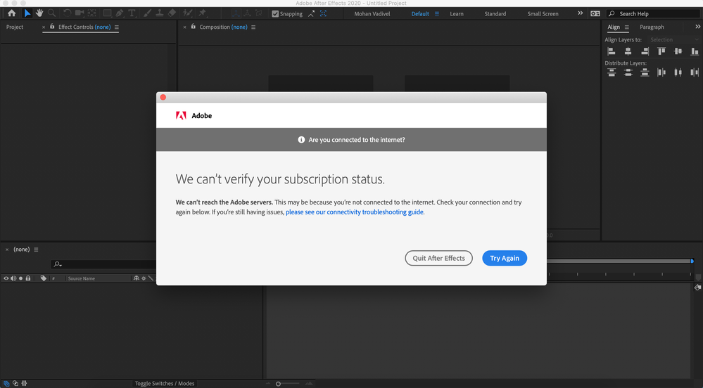 Solved: Re: We Can’t Verify Your Subscription Status - Adobe Support ...