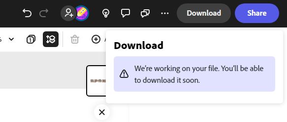 Adobe Express - unable to download image project - Adobe Support