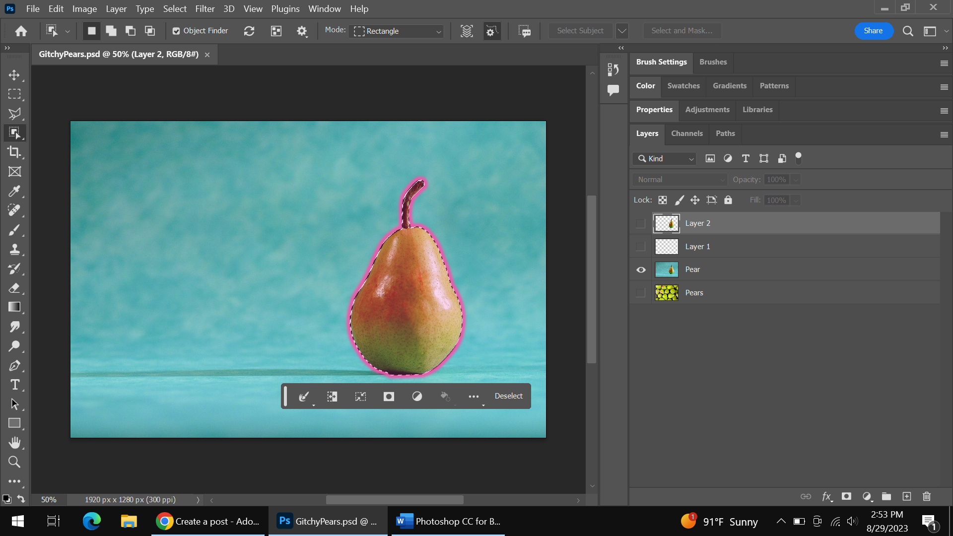 Solved Pink outline when using Selection Tool Adobe Community 14047344