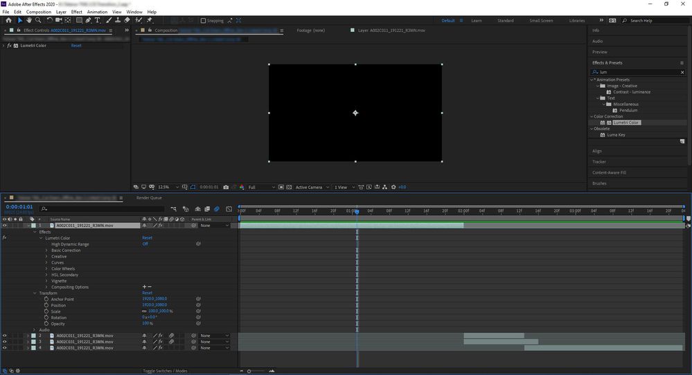 After Effects occur black frames when playback and... Adobe Support