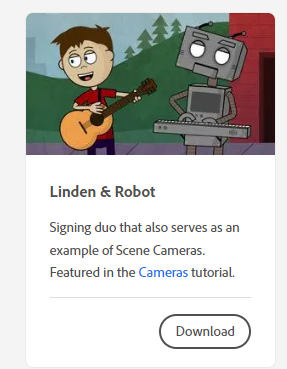 I Can't Download Some Puppets, Example Projects, O... - Adobe Community ...
