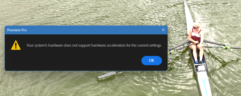 Suddenly Hardware Encoding No Longer Possible When... - Adobe Community ...
