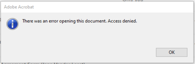 Access Denied Error - Adobe Community - 14099010