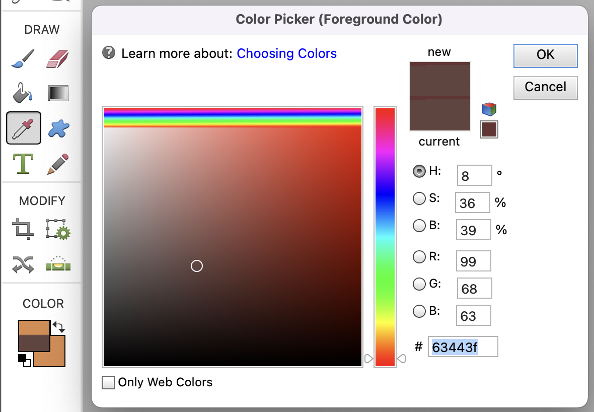 Color Picker and Other Color Tools - NPS Image Editor