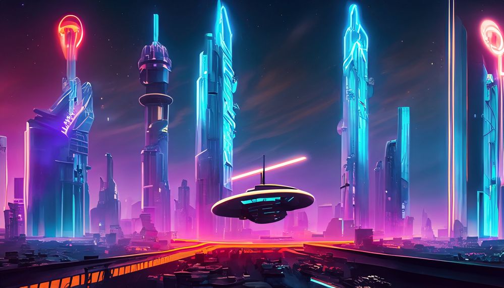 Firefly futuristic city with skyline and helipad. and neon lights 32576.jpg