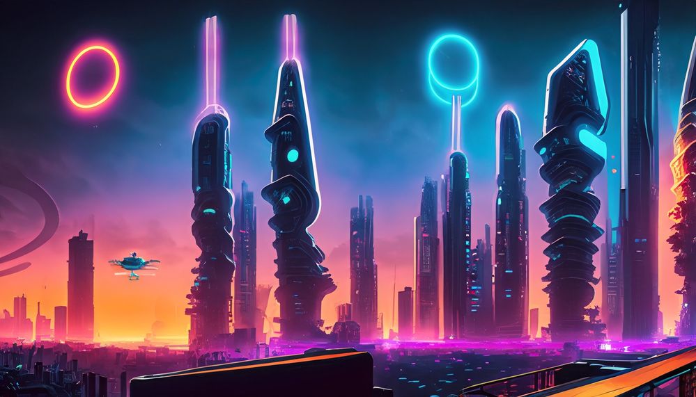 Firefly futuristic city with skyline and helipad. and neon lights 91536.jpg