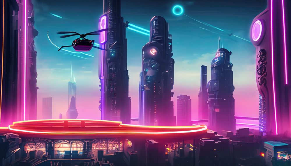 Firefly futuristic city with skyline and helipad. and neon lights 66324.jpg