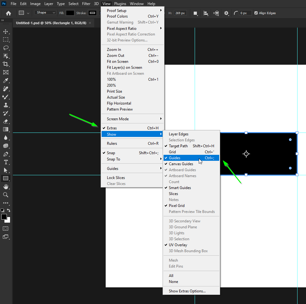 Guides are hidden by default why? Adobe Community 14134583